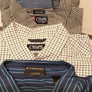 3pc XL Men's Shirts (2) Chaps & (1) Cezani